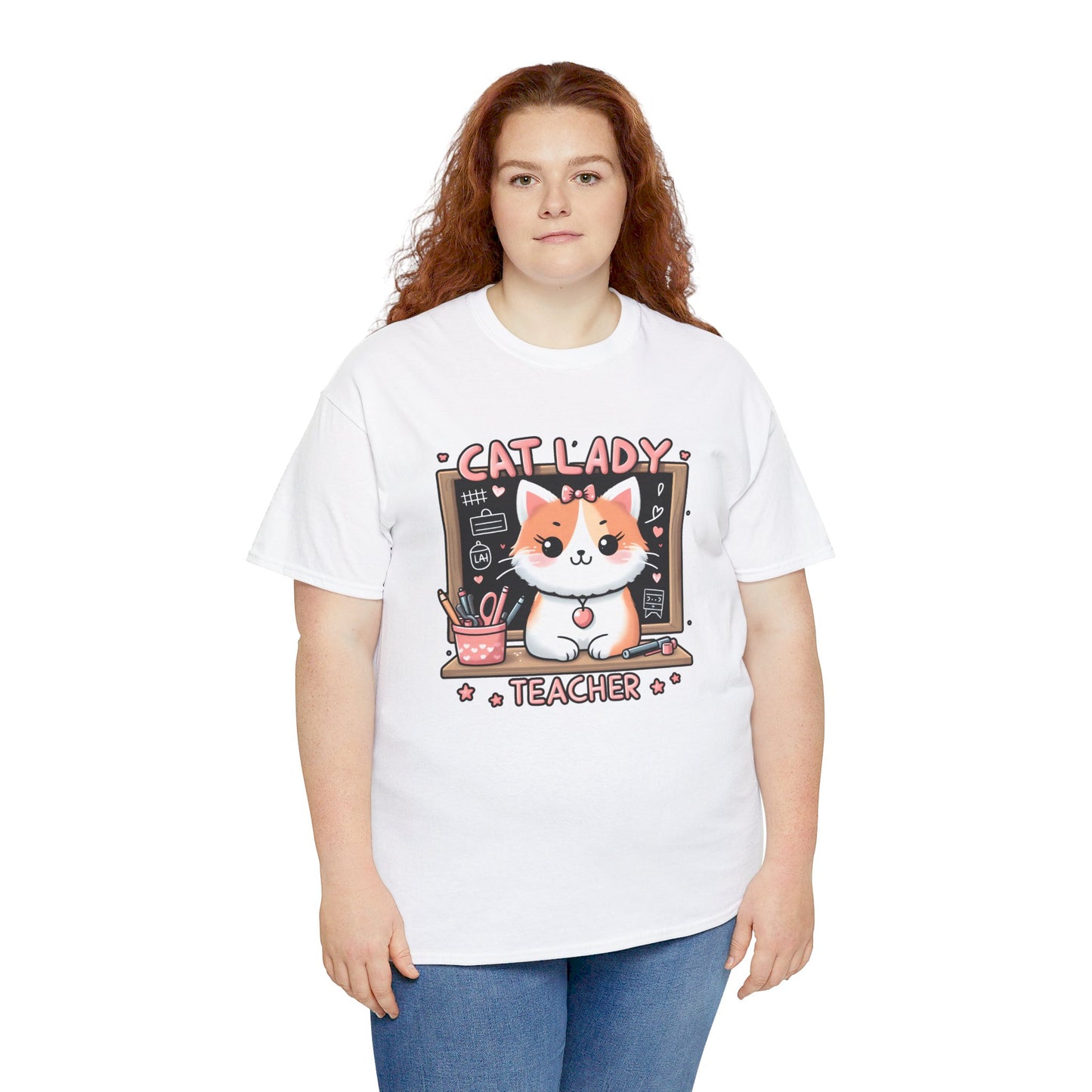 Cat Lady Teacher T-Shirt