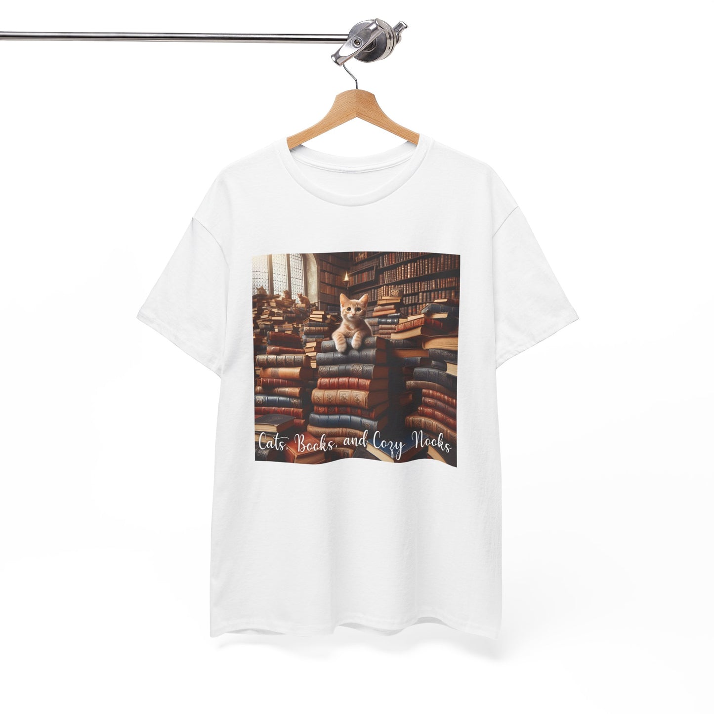 Cats, Books, and Cozy Nooks T-Shirt