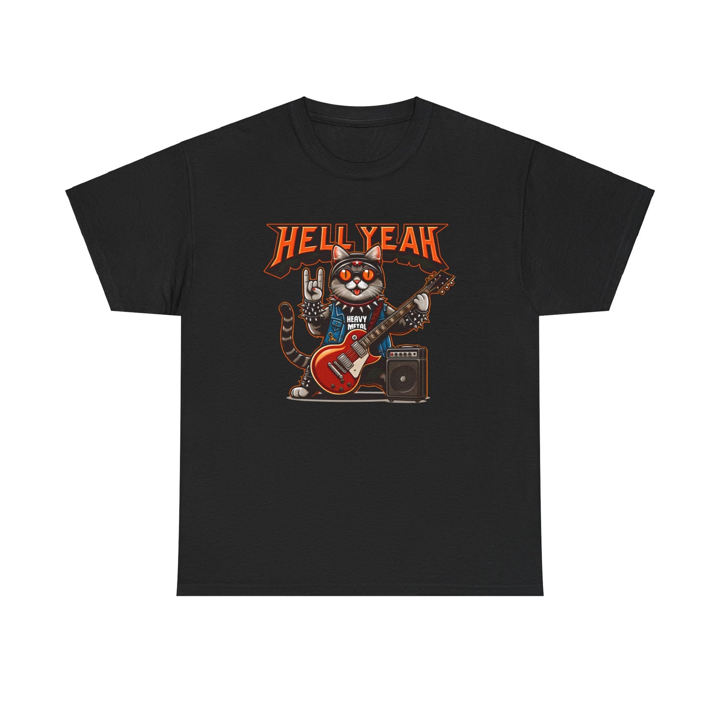 Heavy Metal Cat Unisex T-shirt