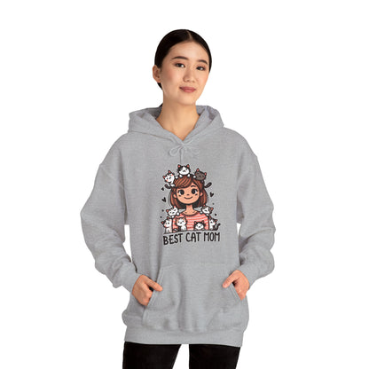 Best Cat Mom Gender-Neutral Hoodie
