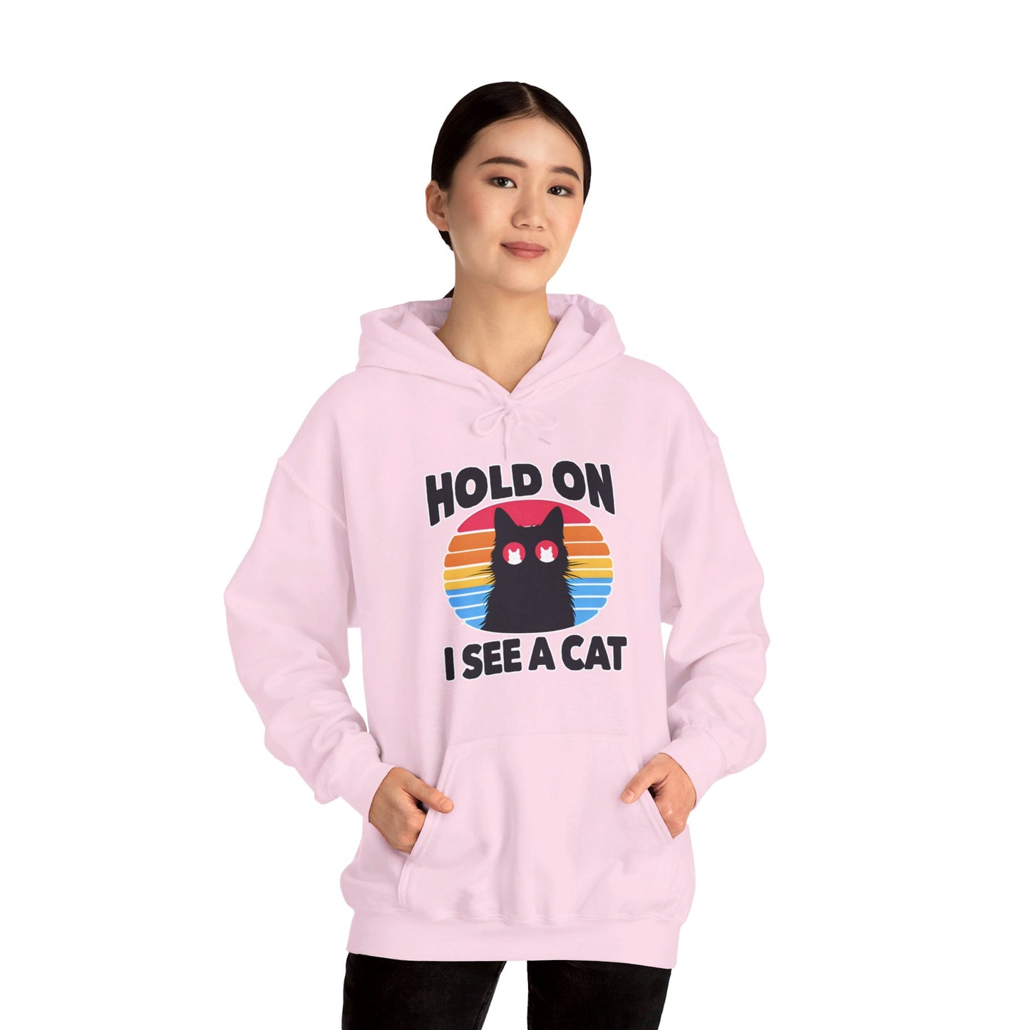 Hold On. I See a Cat Gender-Neutral Hoodie