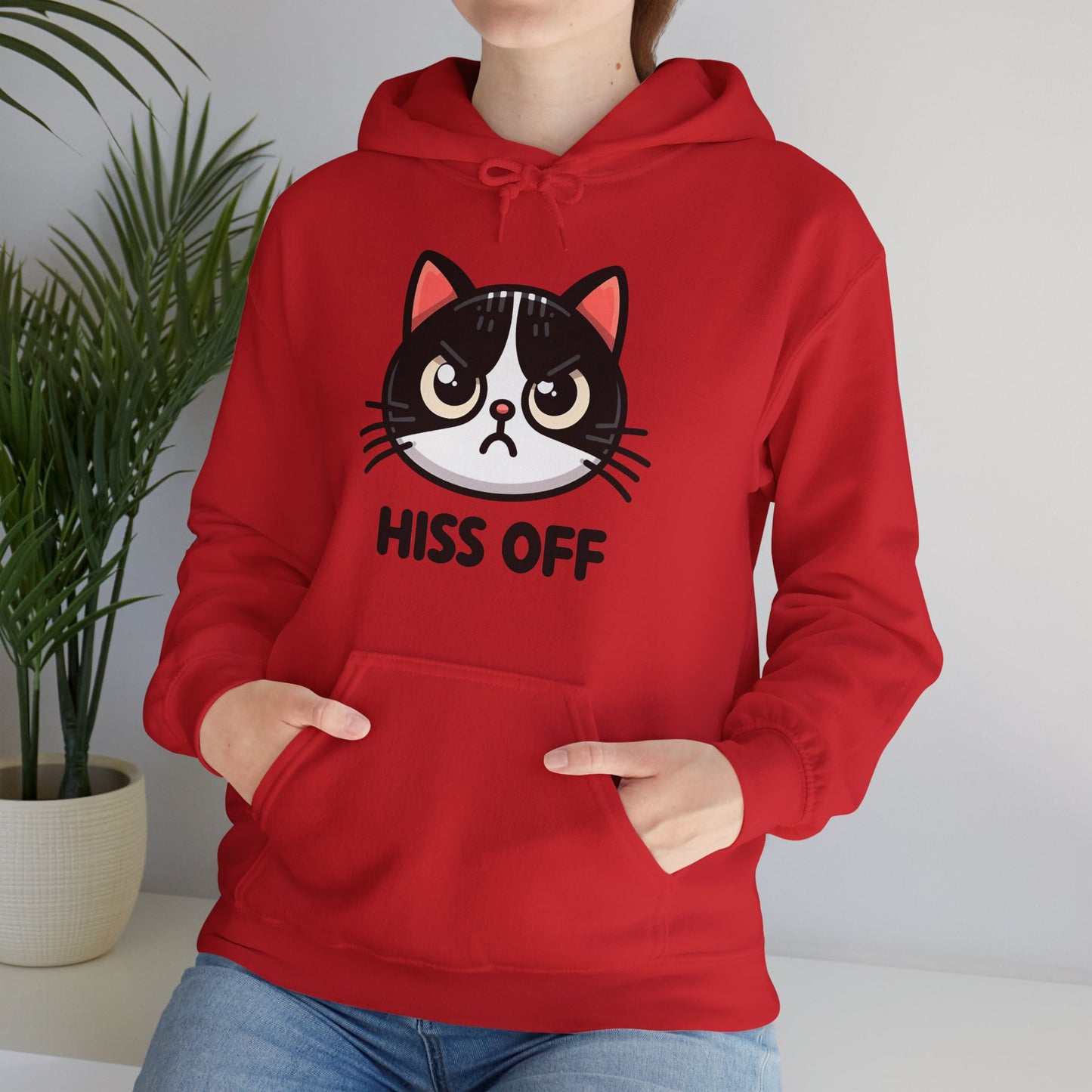 Hiss Off Gender-Neutral Hoodie