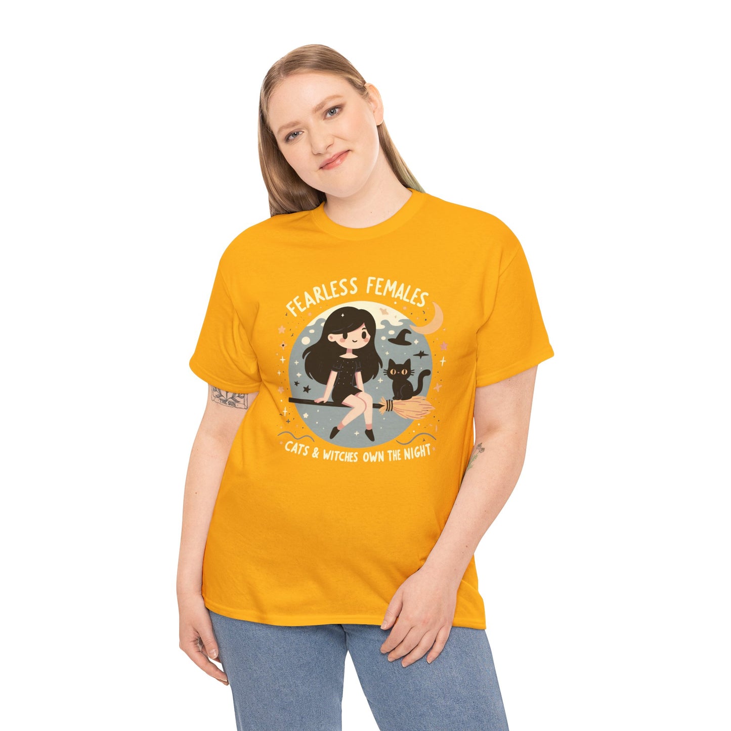 Fearless Females: Cats & Witches Own the Night T-Shirt