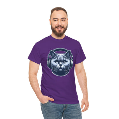 Headphones Cat T-Shirt