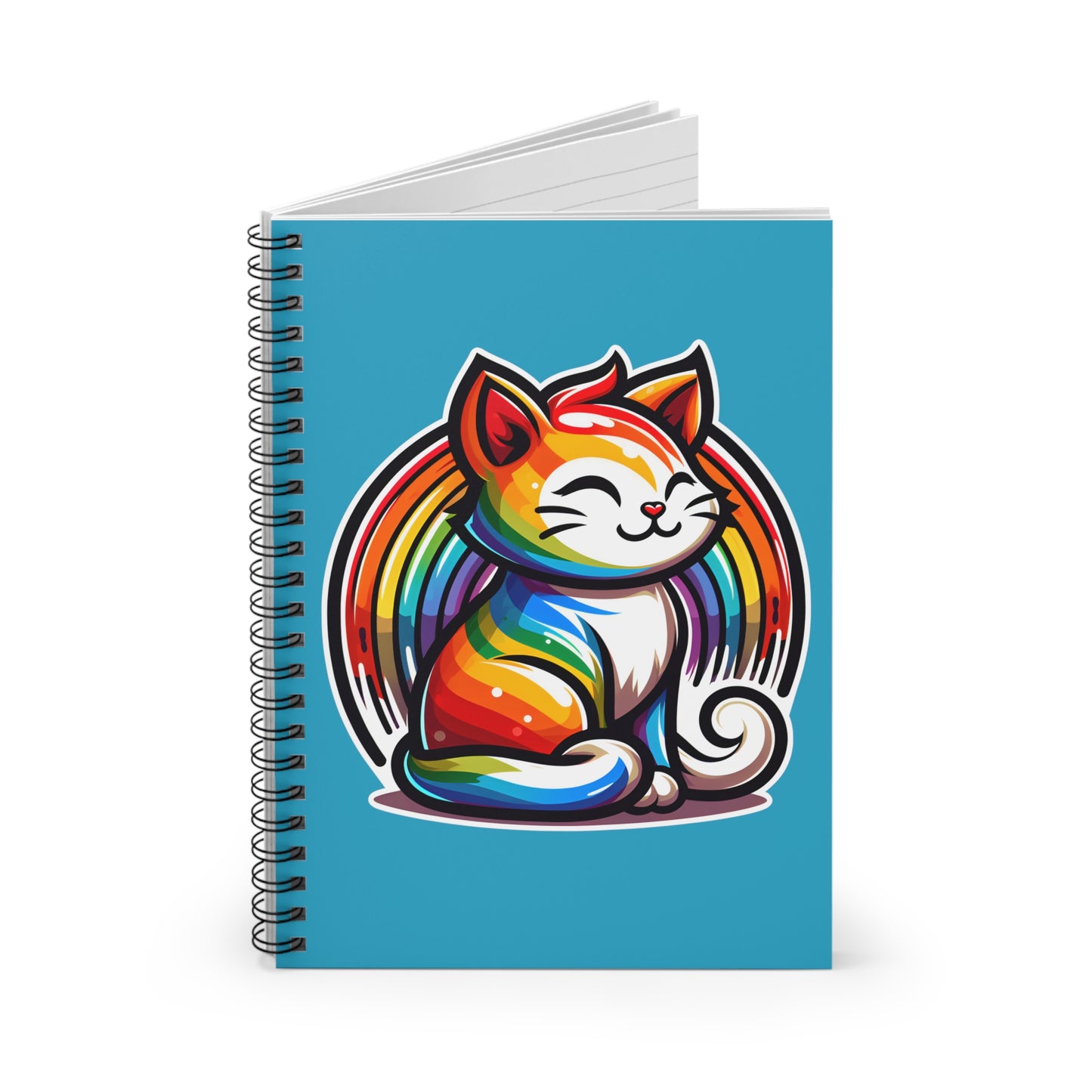 Rainbow Cat Spiral Notebook