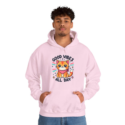 Good Vibes All Day Gender-Neutral Hoodie