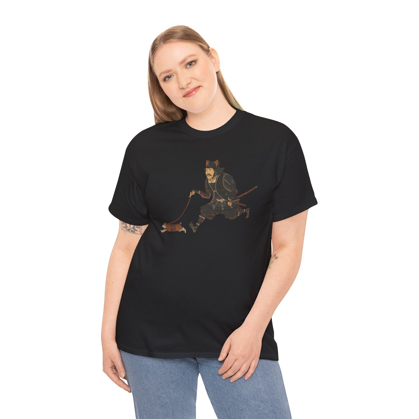 Samurai Walking Cat T-Shirt