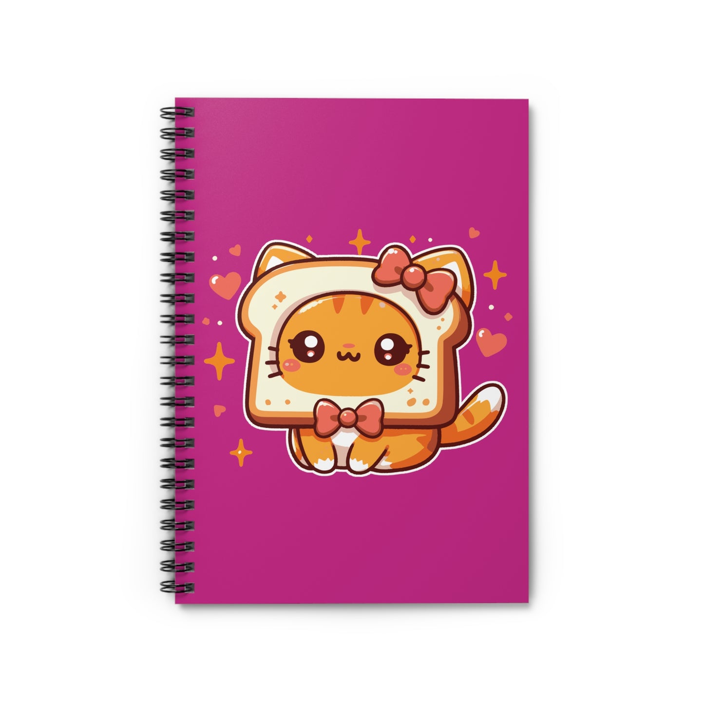 Toast Cat Spiral Notebook