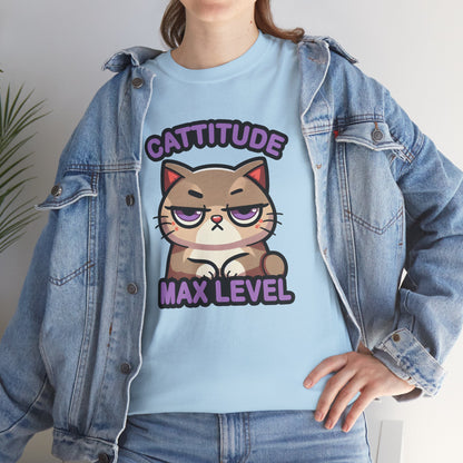 Cattitude Max Level T-Shirt