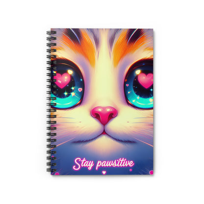 Stay Pawsitive Spiral Notebook