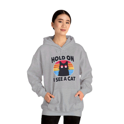 Hold On. I See a Cat Gender-Neutral Hoodie