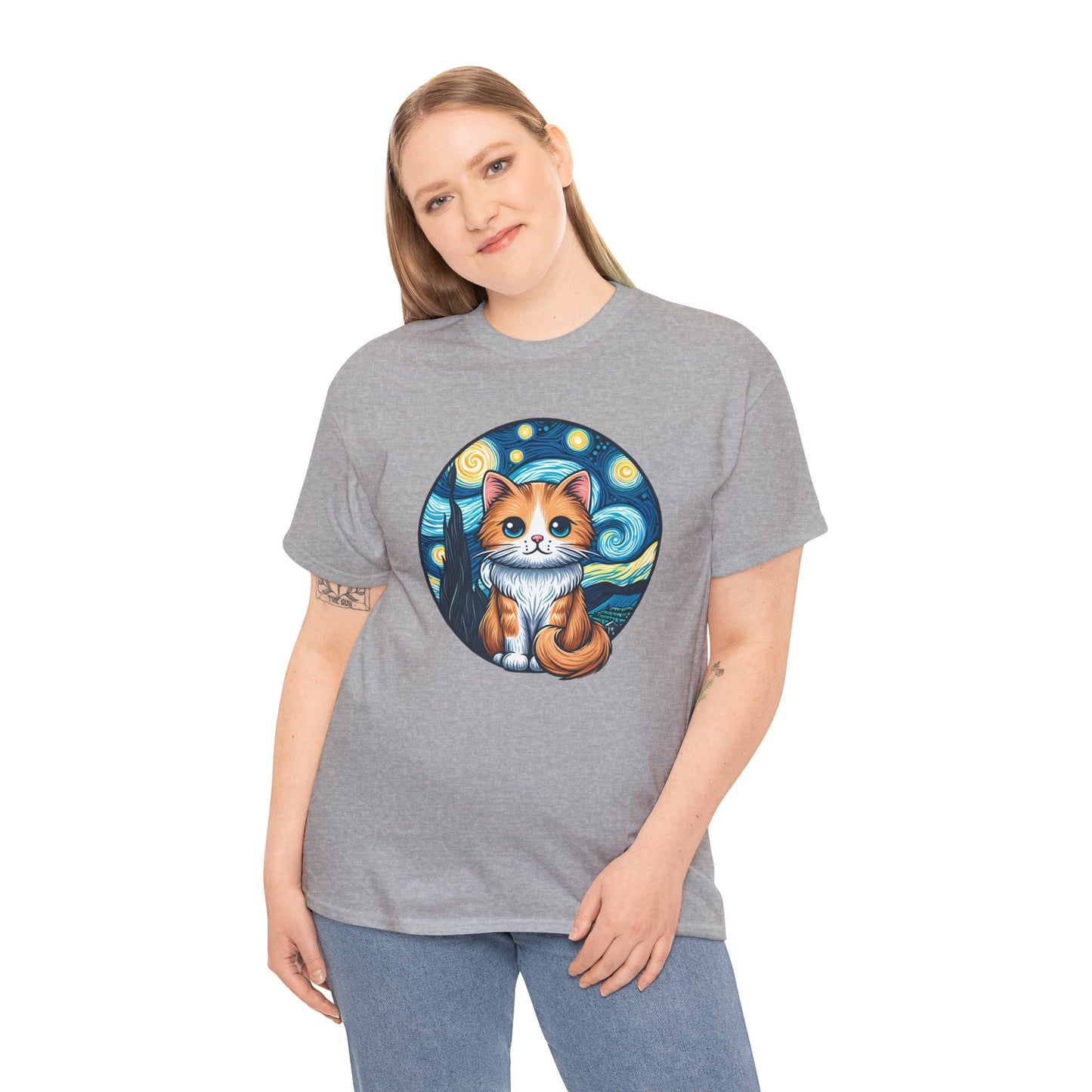 Van Gogh Cat T-Shirt