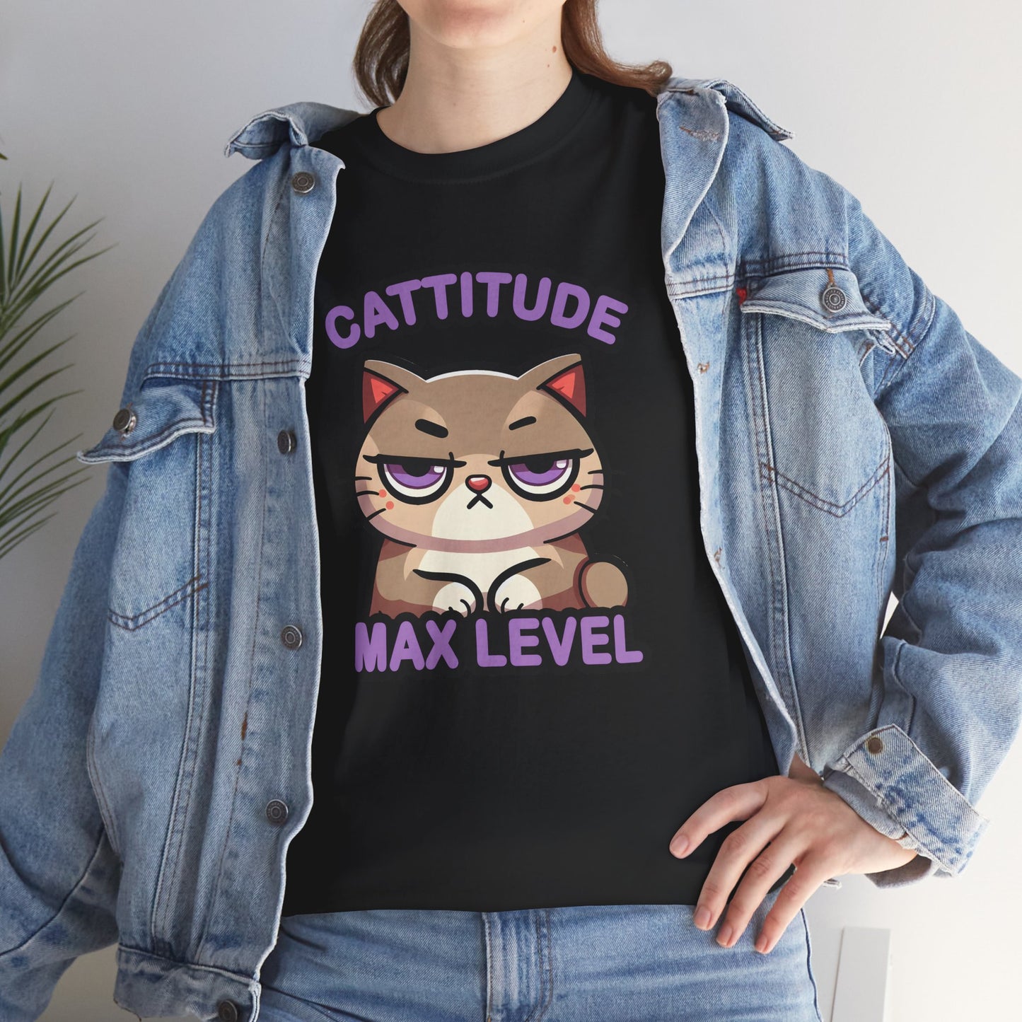 Cattitude Max Level T-Shirt