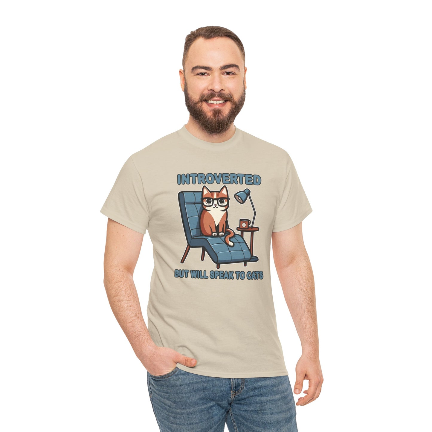 Introvert, But Will Speak to Cats T-Shirt