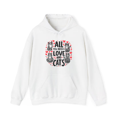 All You Need is Cats Gender-Neutral Hoodie