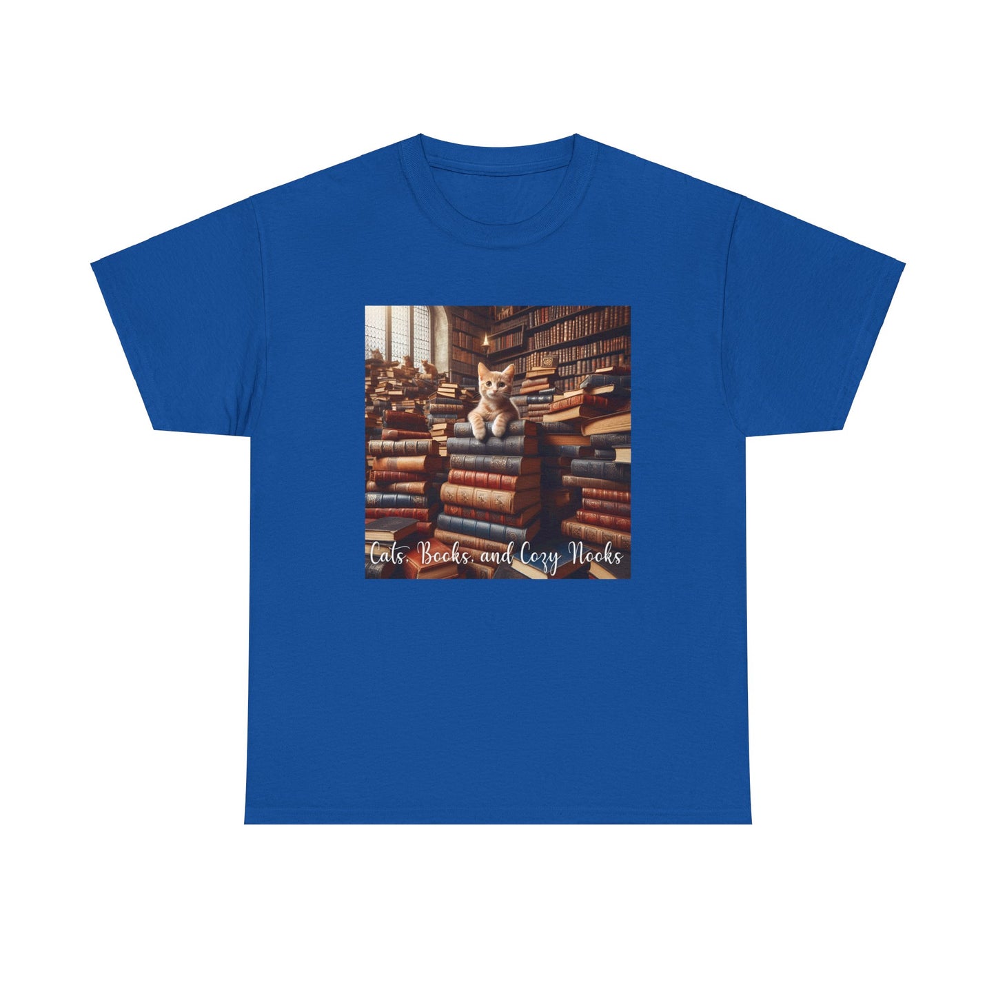 Cats, Books, and Cozy Nooks T-Shirt