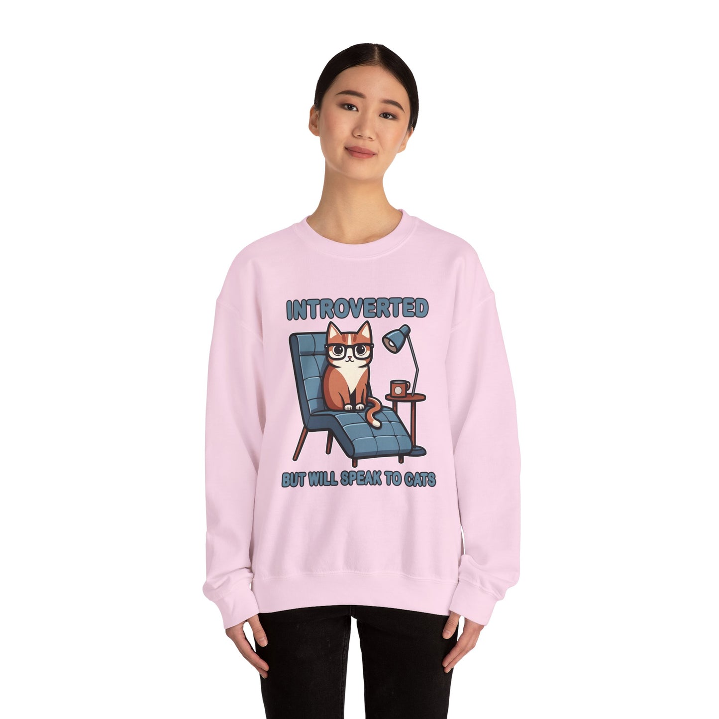 Introverted, But Will Speak to Cats Sweatshirt