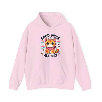 Good Vibes All Day Gender-Neutral Hoodie