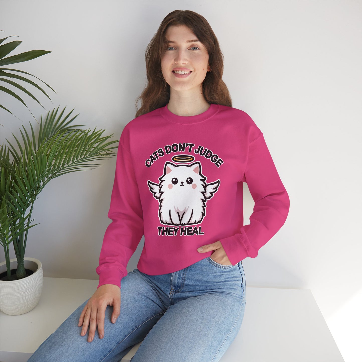 Cats Don't Judge, They Heal Sweatshirt