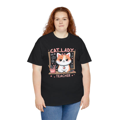 Cat Lady Teacher T-Shirt