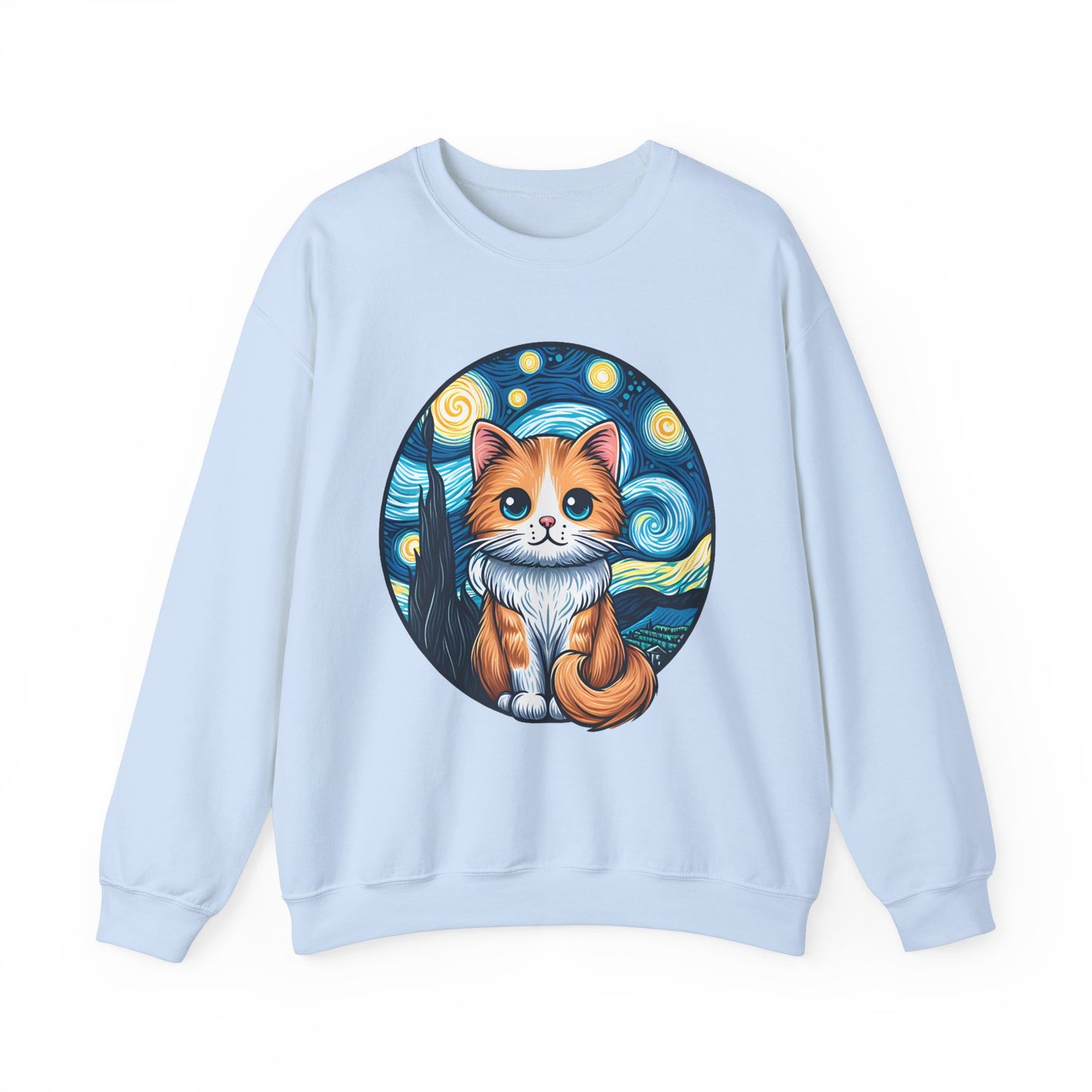 Van Gogh Cat Sweatshirt