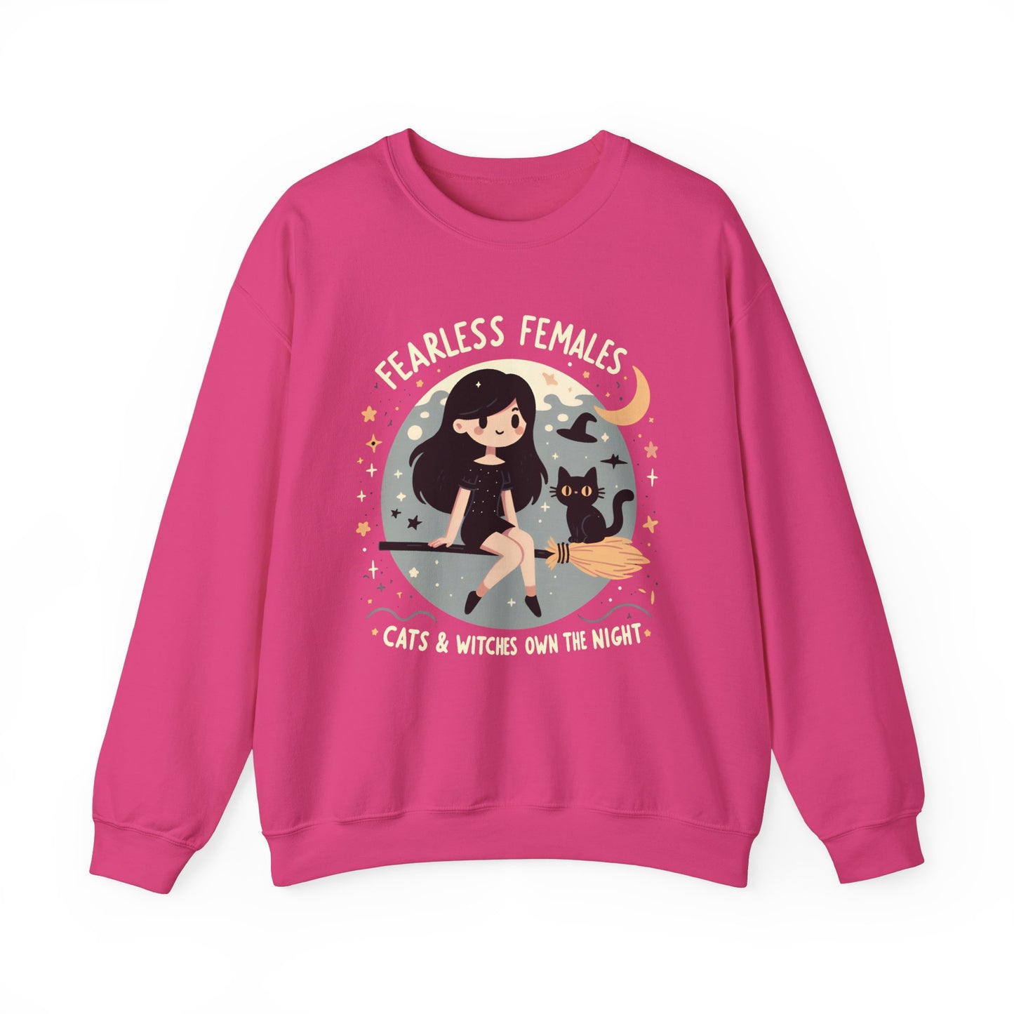 Fearless Females: Cats & Witches Own the Night Sweatshirt