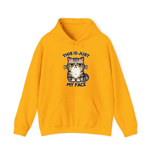 This is Just My Face Gender-Neutral Hoodie
