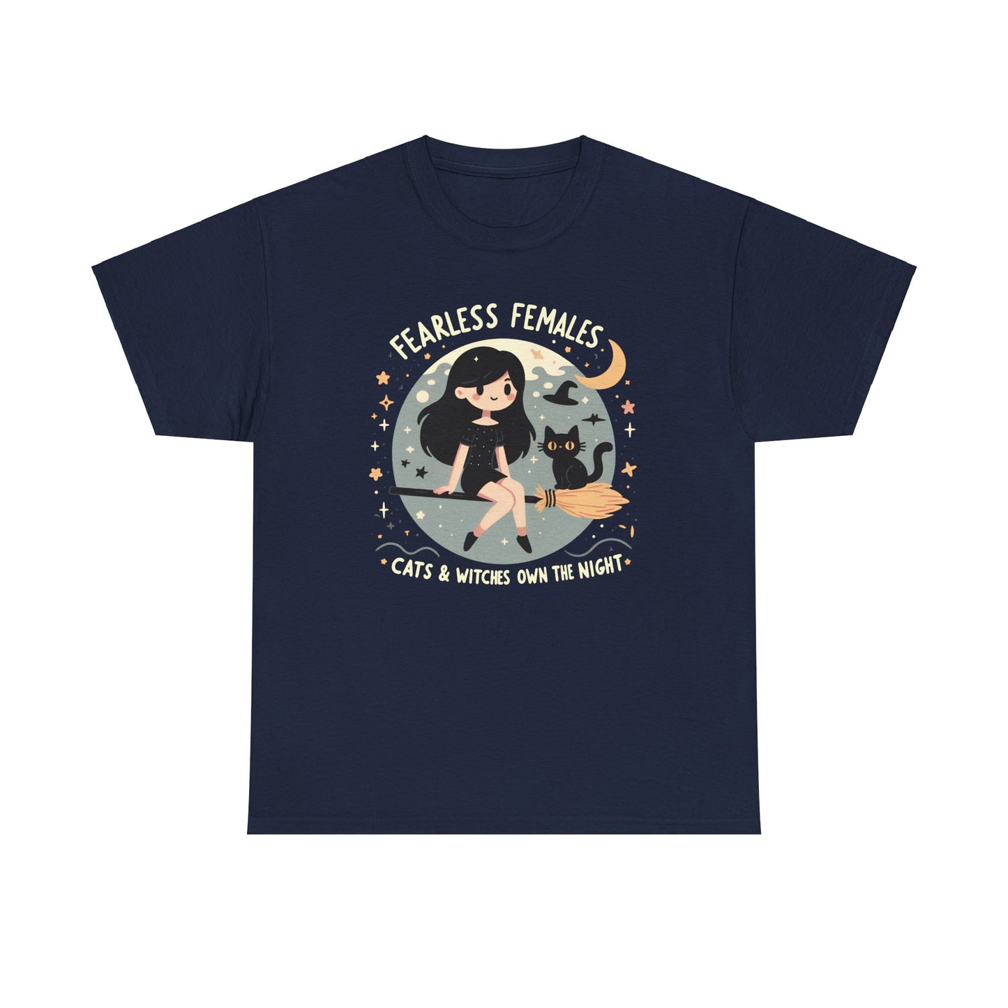 Fearless Females: Cats & Witches Own the Night T-Shirt