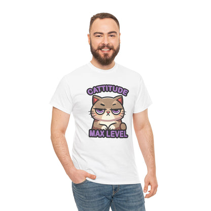 Cattitude Max Level T-Shirt