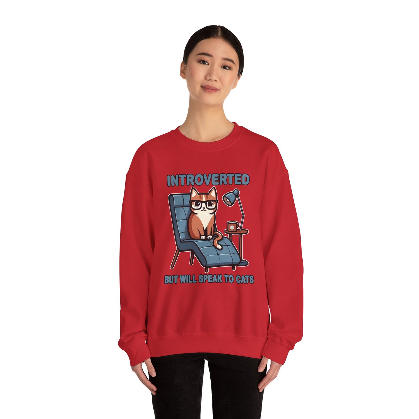 Introverted, But Will Speak to Cats Sweatshirt