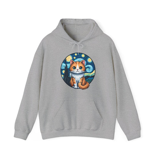 Van Gogh Cat Hoodie