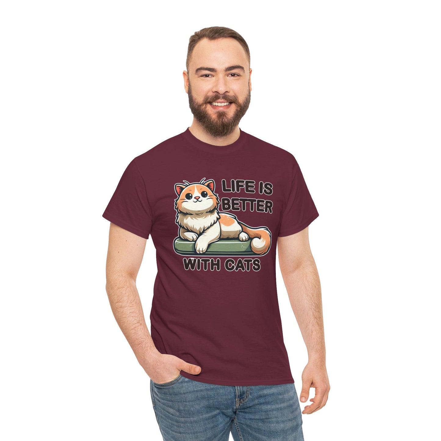 Life is Better with Cats T-Shirt