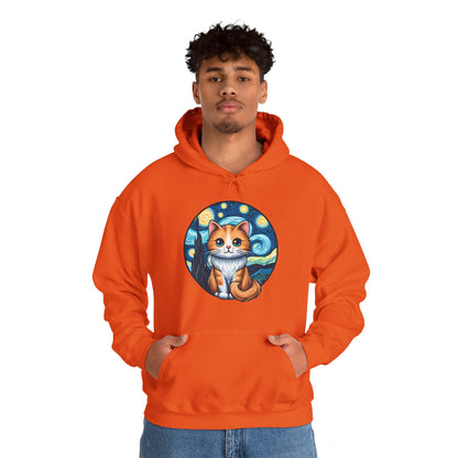 Van Gogh Cat Hoodie