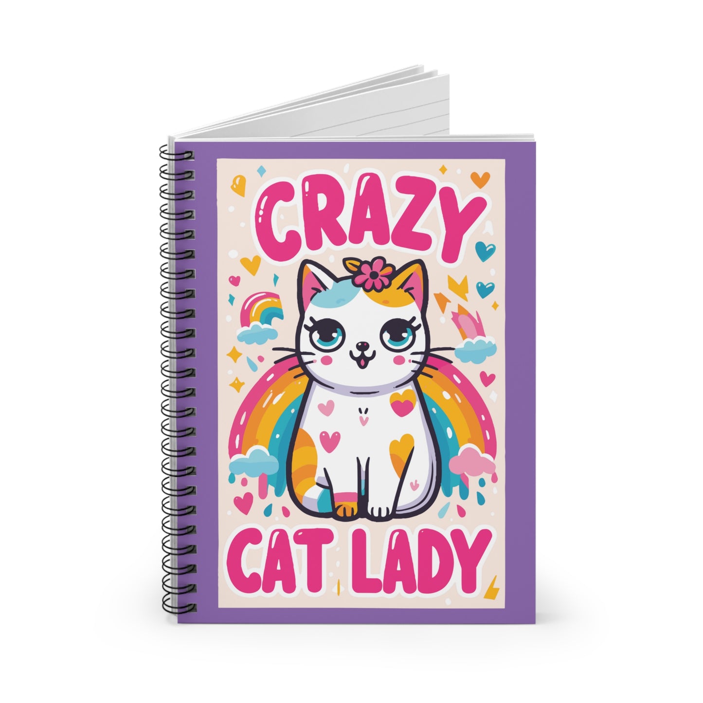 Crazy Cat Lady Spiral Notebook