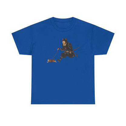 Samurai Walking Cat T-Shirt