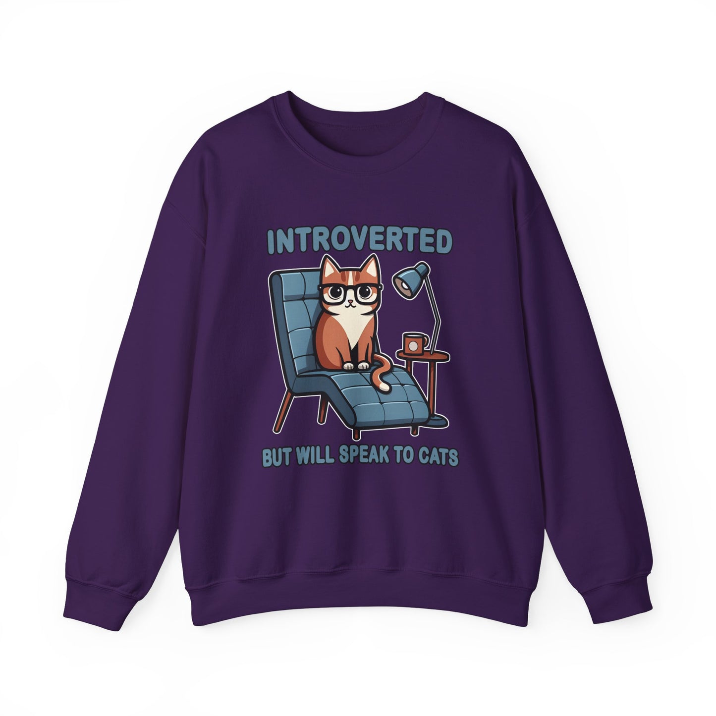 Introverted, But Will Speak to Cats Sweatshirt