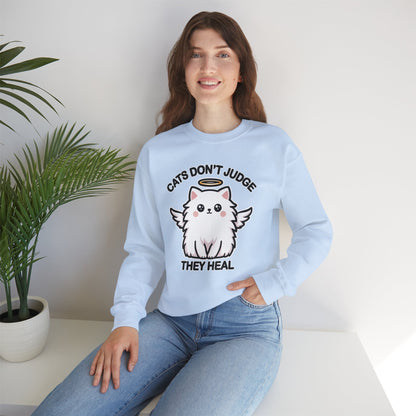 Cats Don't Judge, They Heal Sweatshirt