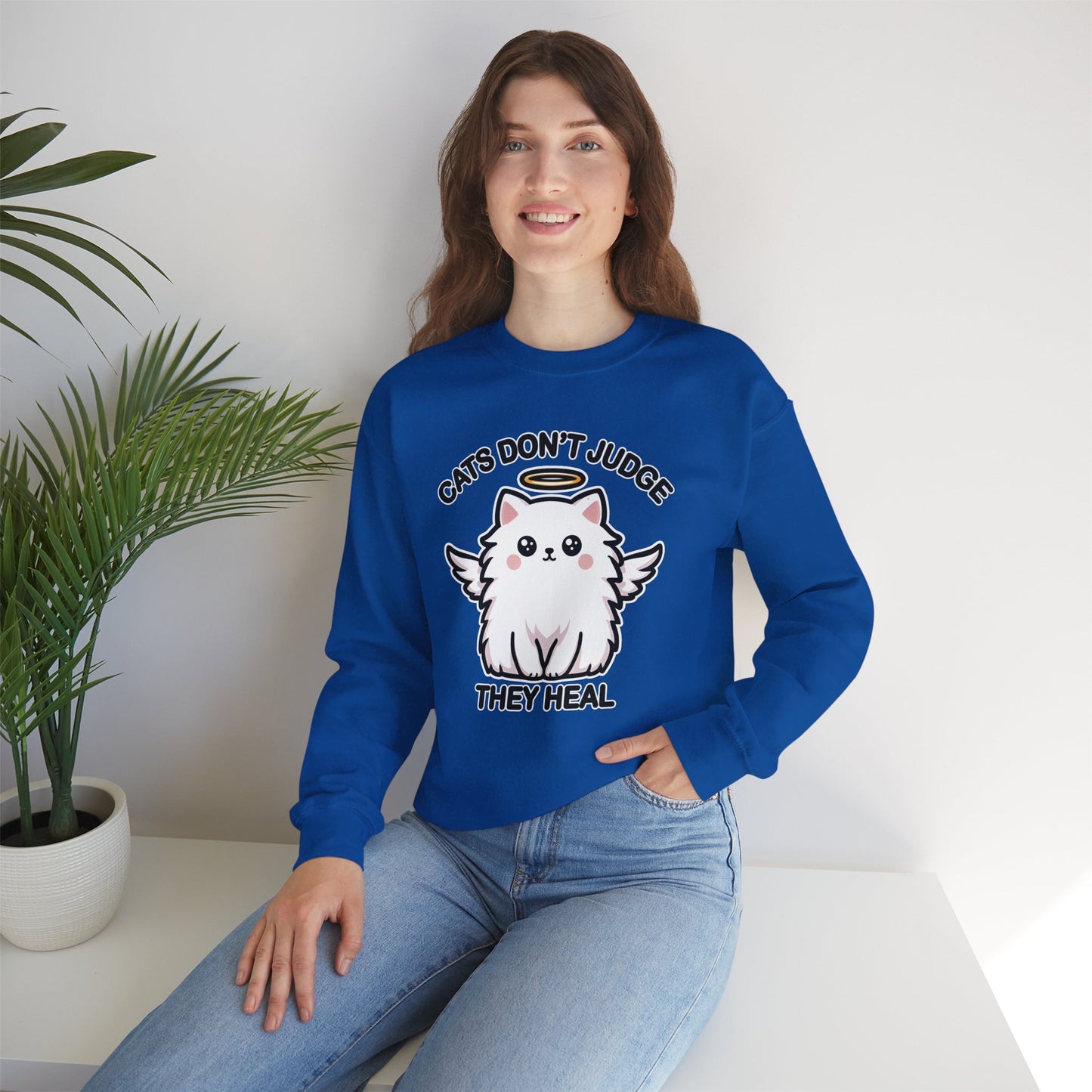 Cats Don't Judge, They Heal Sweatshirt