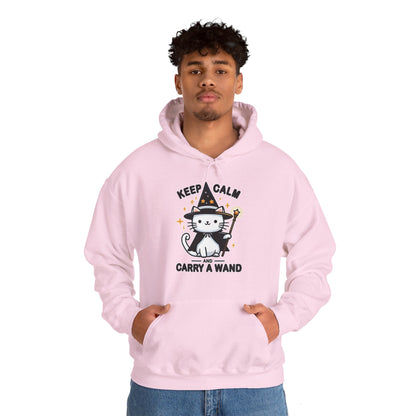 Keep Calm and Carry a Wand Gender-Neutral Hoodie