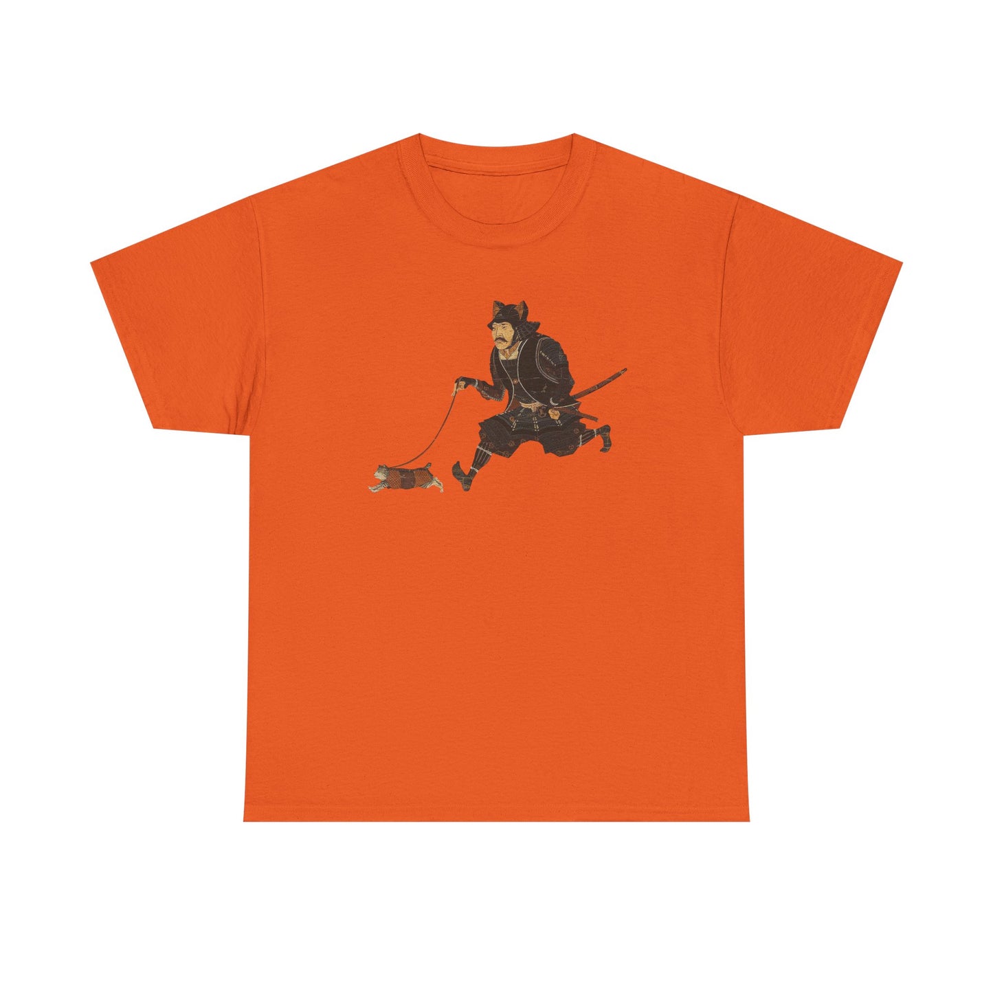 Samurai Walking Cat T-Shirt