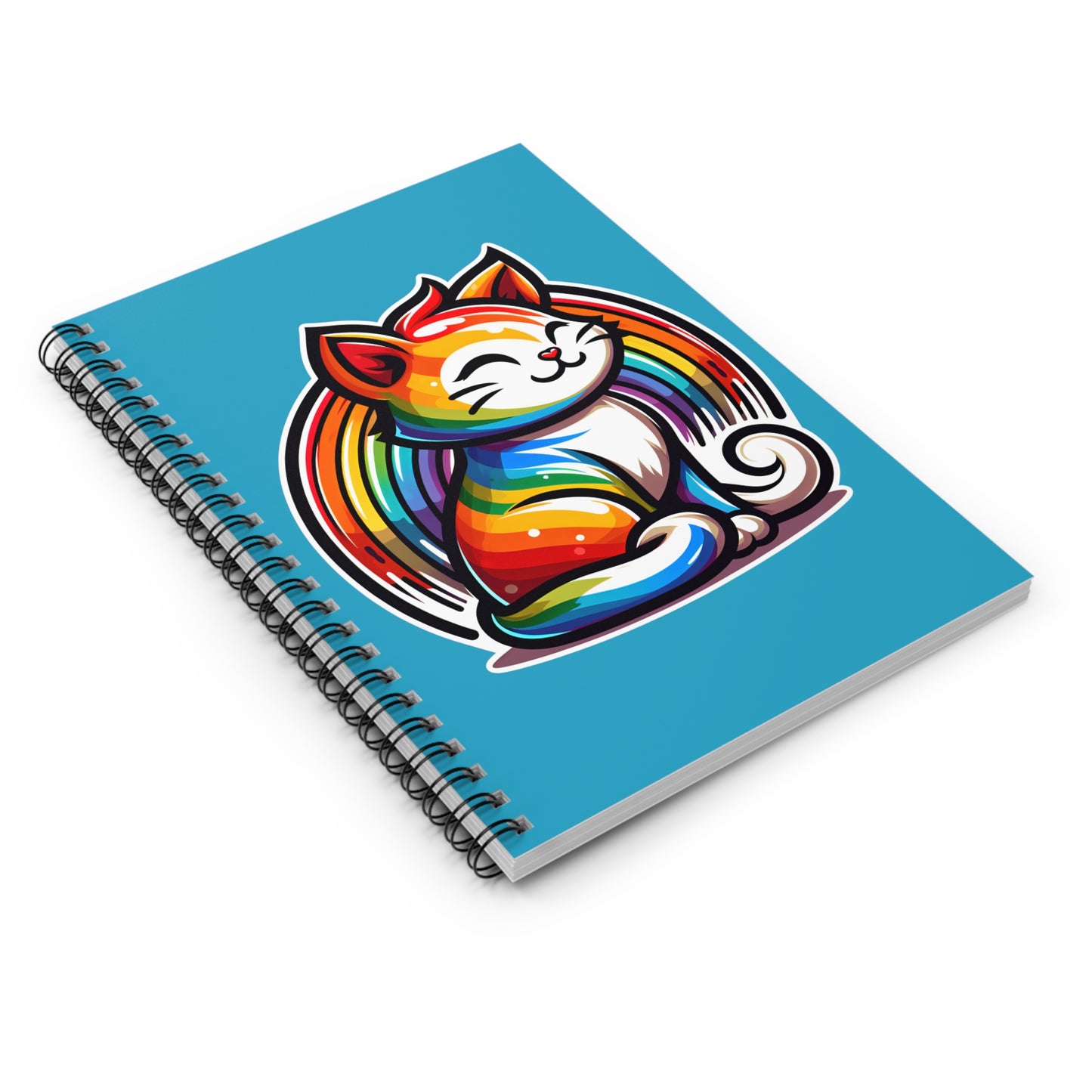 Rainbow Cat Spiral Notebook