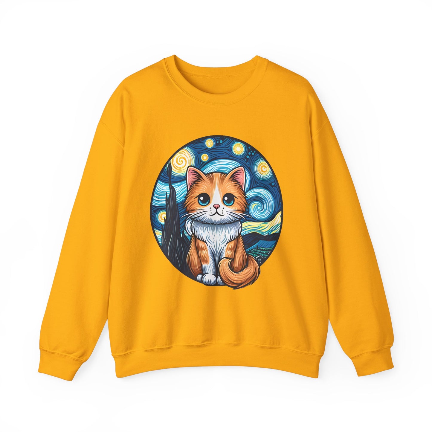 Van Gogh Cat Sweatshirt