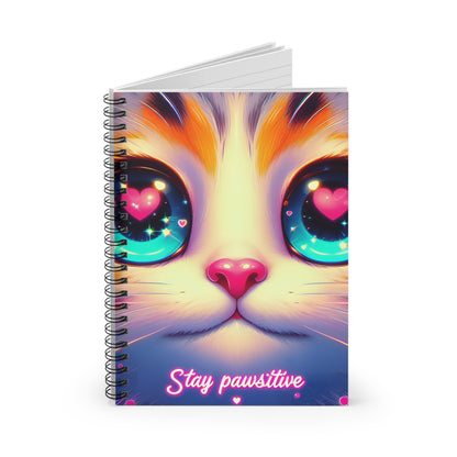 Stay Pawsitive Spiral Notebook