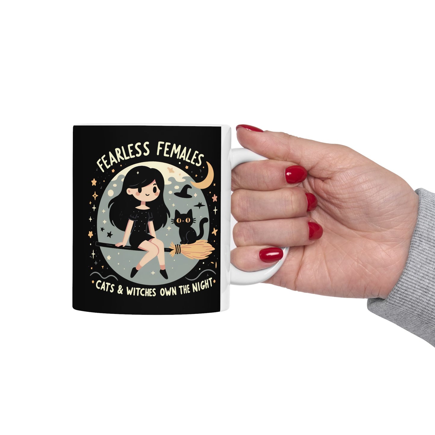 Fearless Females: Cats & Witches Own the Night Mug