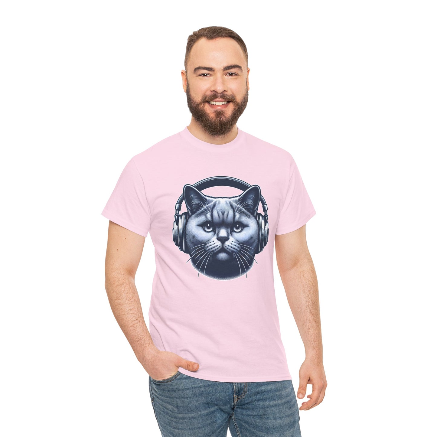 Headphones Cat T-Shirt