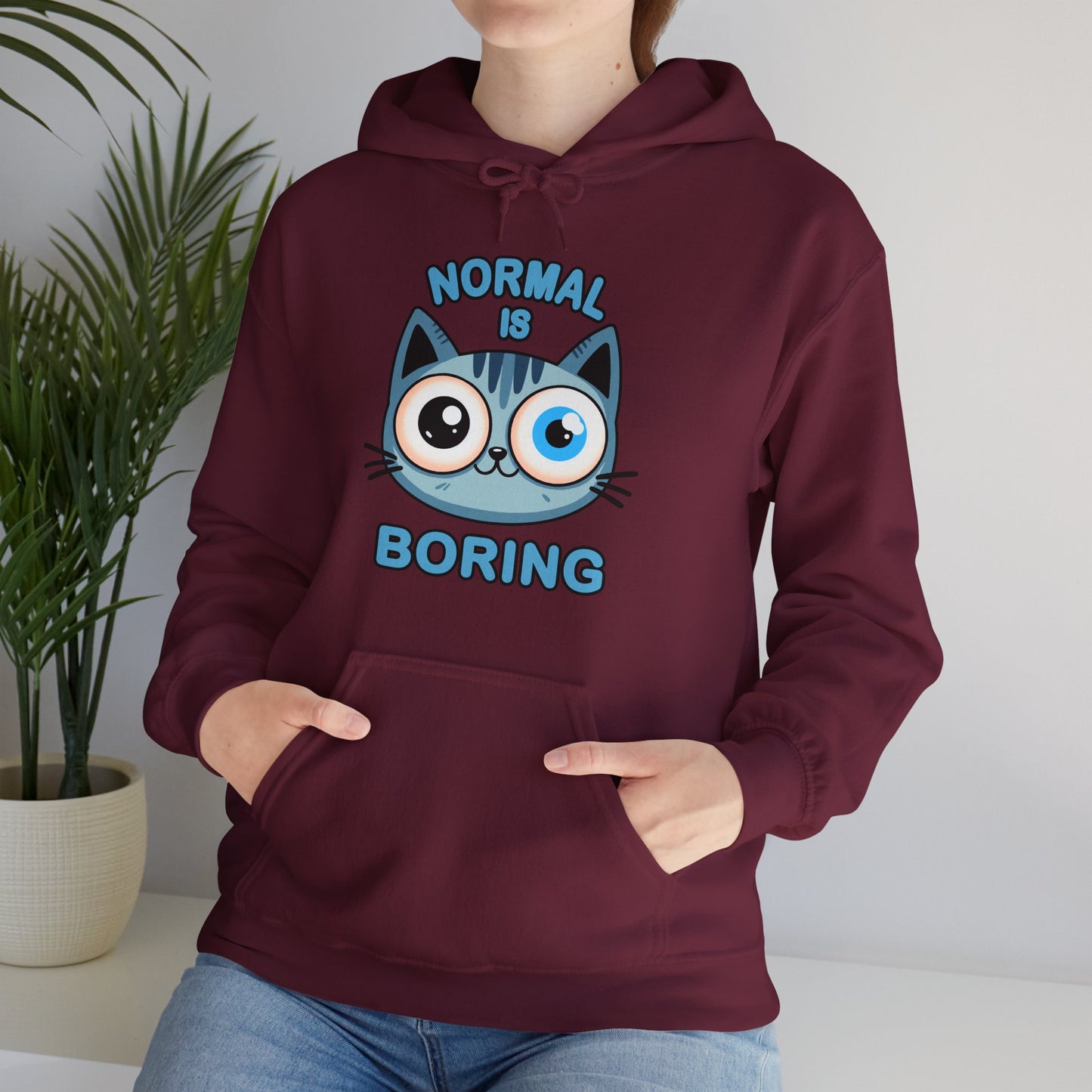 Normal is Boring Gender-Neutral Hoodie