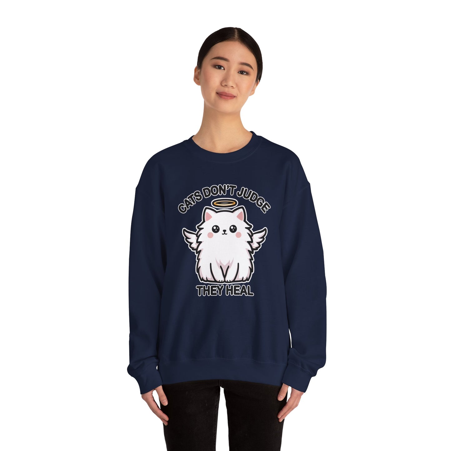 Cats Don't Judge, They Heal Sweatshirt