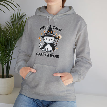 Keep Calm and Carry a Wand Gender-Neutral Hoodie