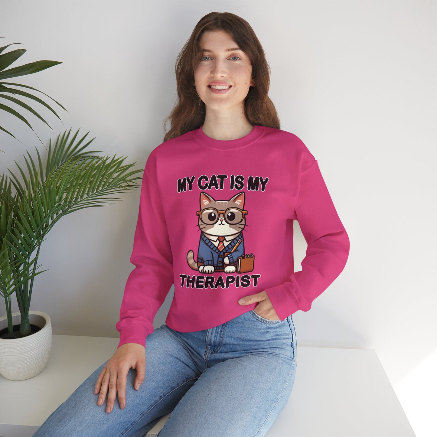 My Cat is My Therapist Sweatshirt