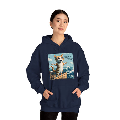 King of the World Gender-Neutral Hoodie